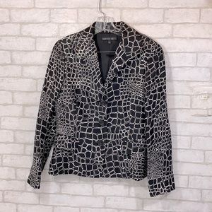 Lafayette 148 New York black & white blazer size 6